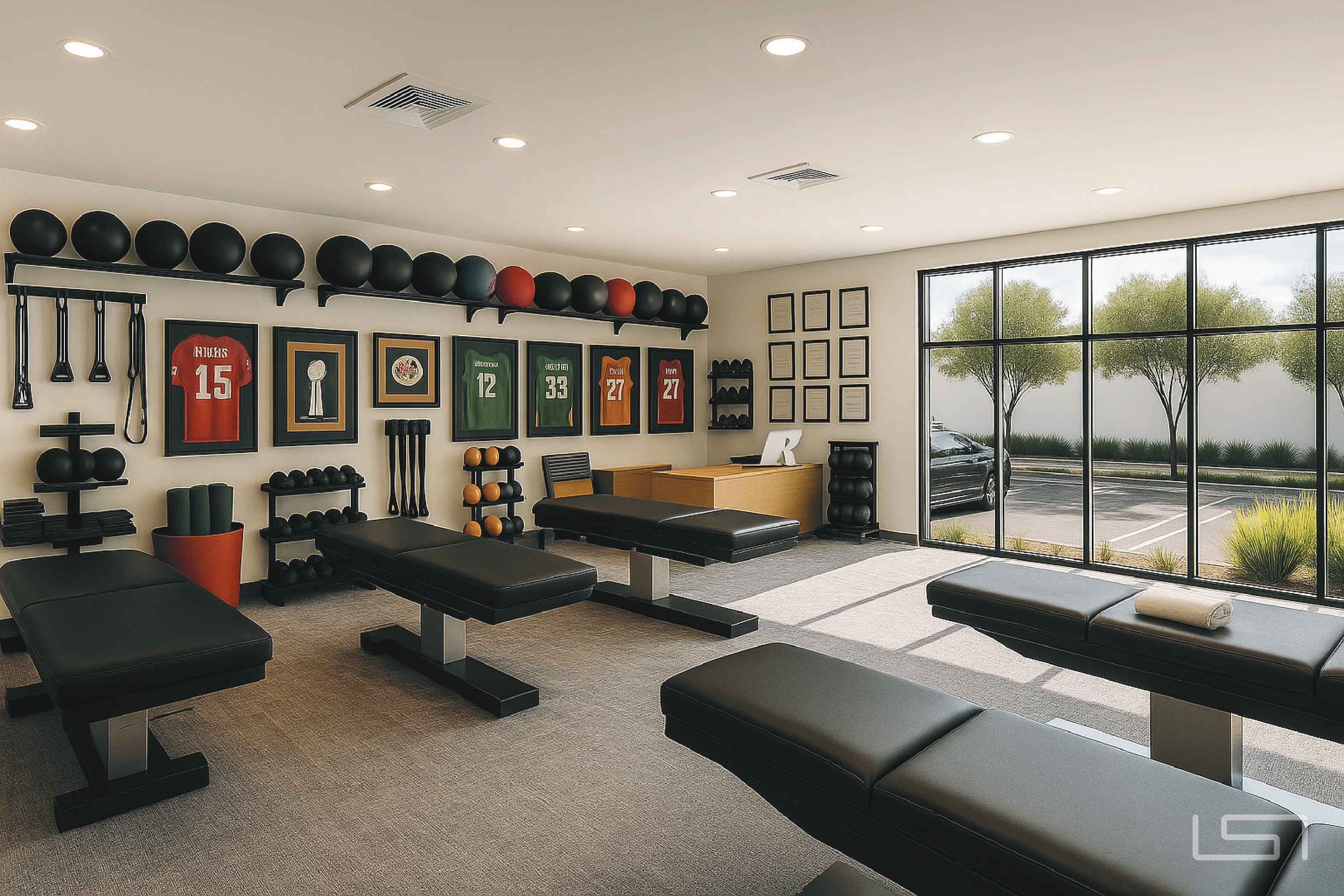 Dynamic Sports Medicine chiropractic and treatment room inside THIS Gym Austin