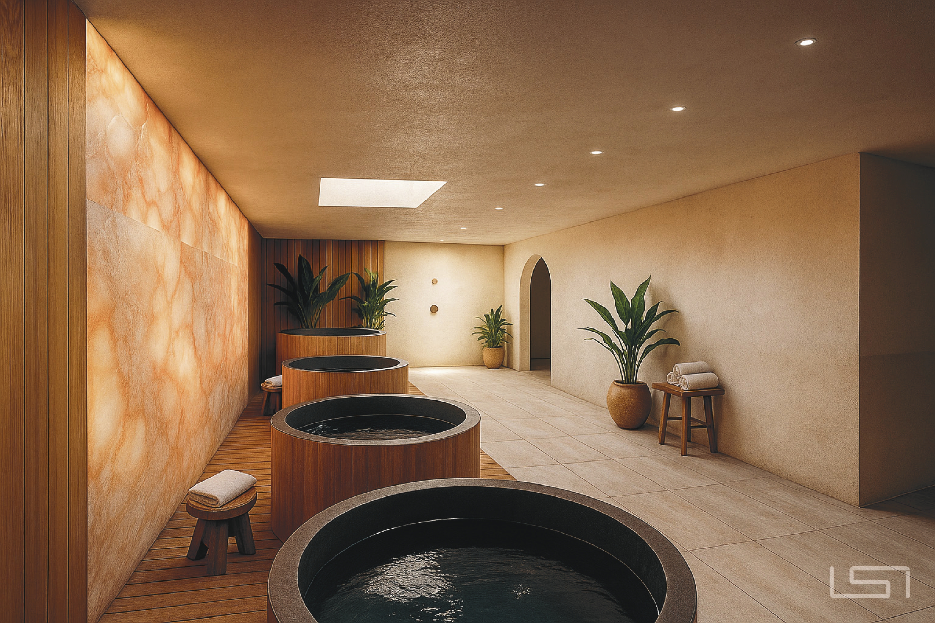 Cold plunge and recovery area at THIS Gym Austin