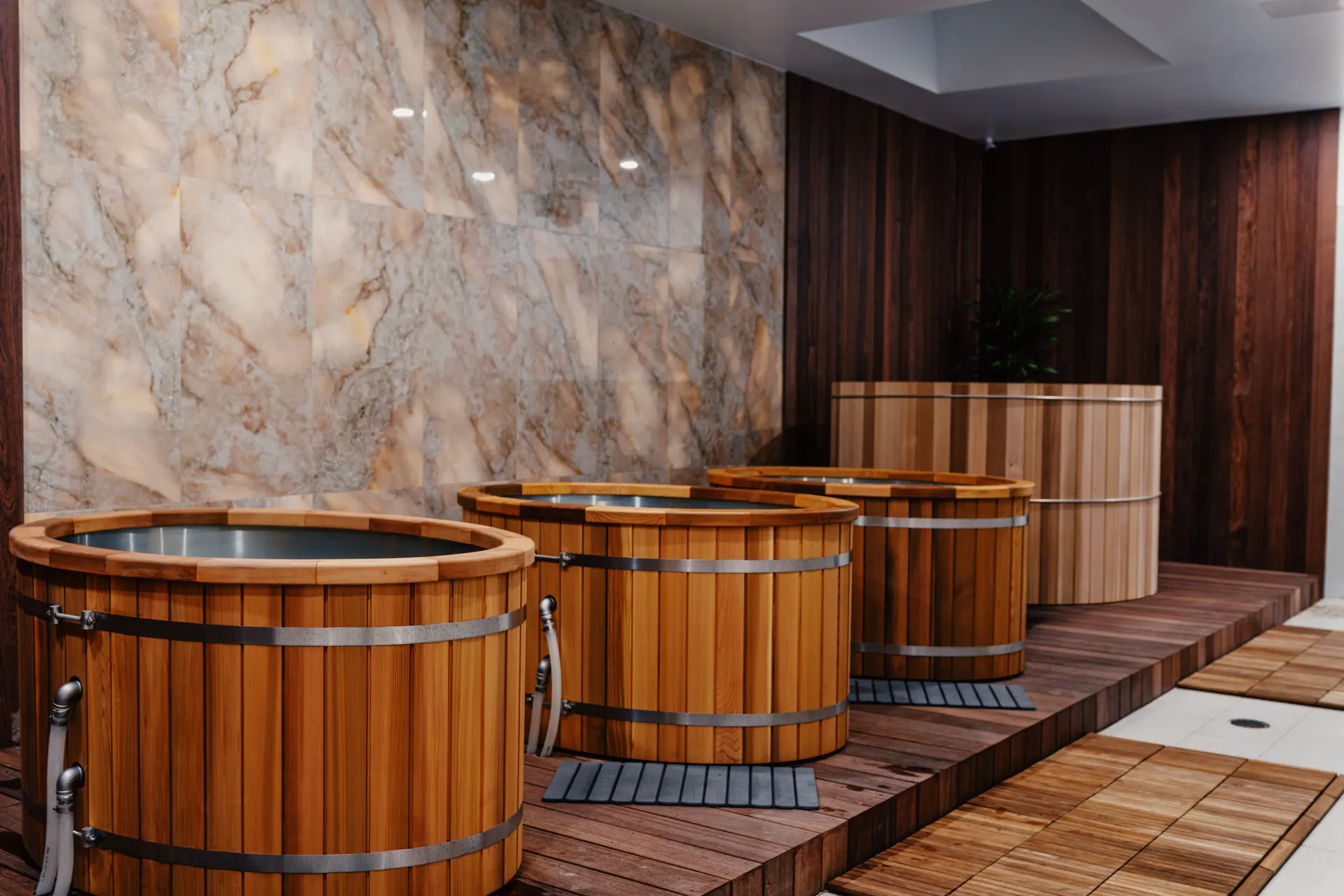 Cold plunge and recovery area at THIS Gym Austin